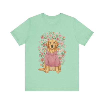 Golden Retriever Bouquet Tshirt