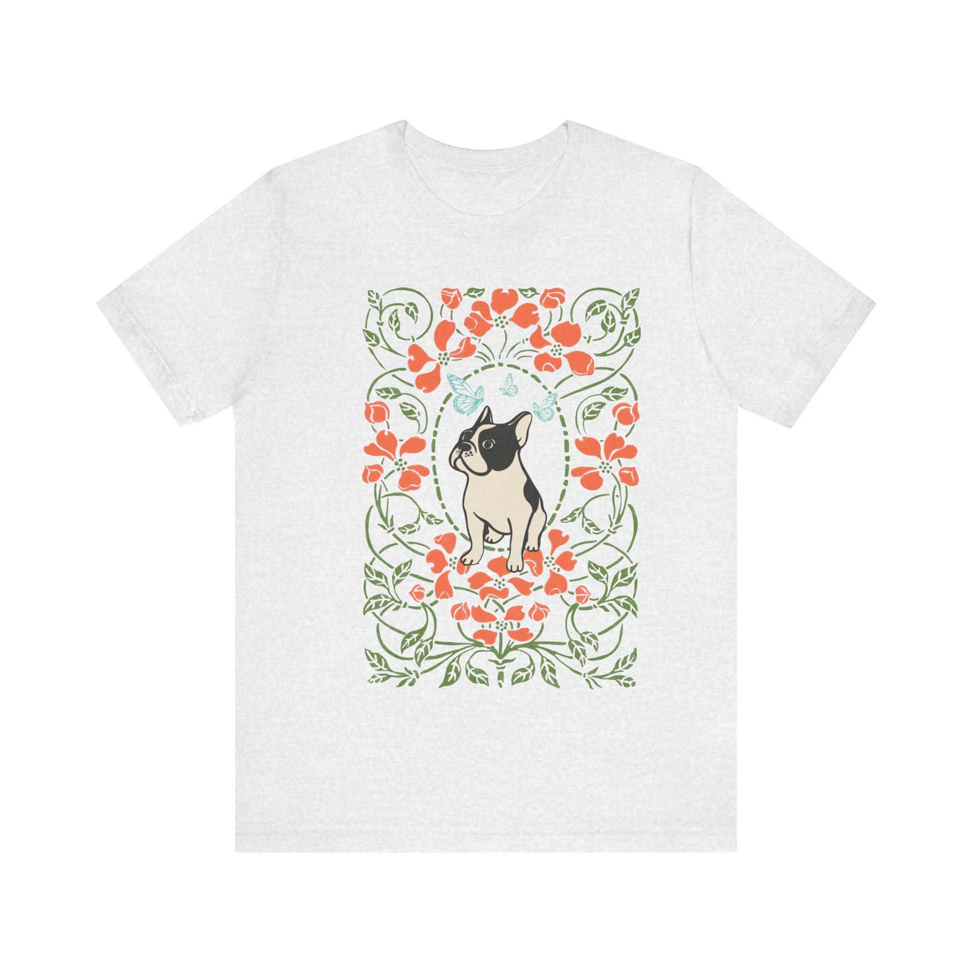 Piebald Frenchie Butterflies Frame TShirt