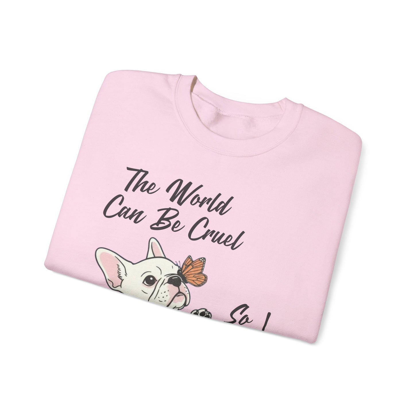 Cruel World White Frenchie Sweatshirt