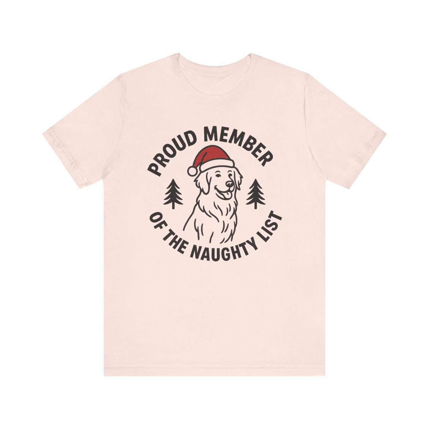 Golden Retriever Naughty List TShirt