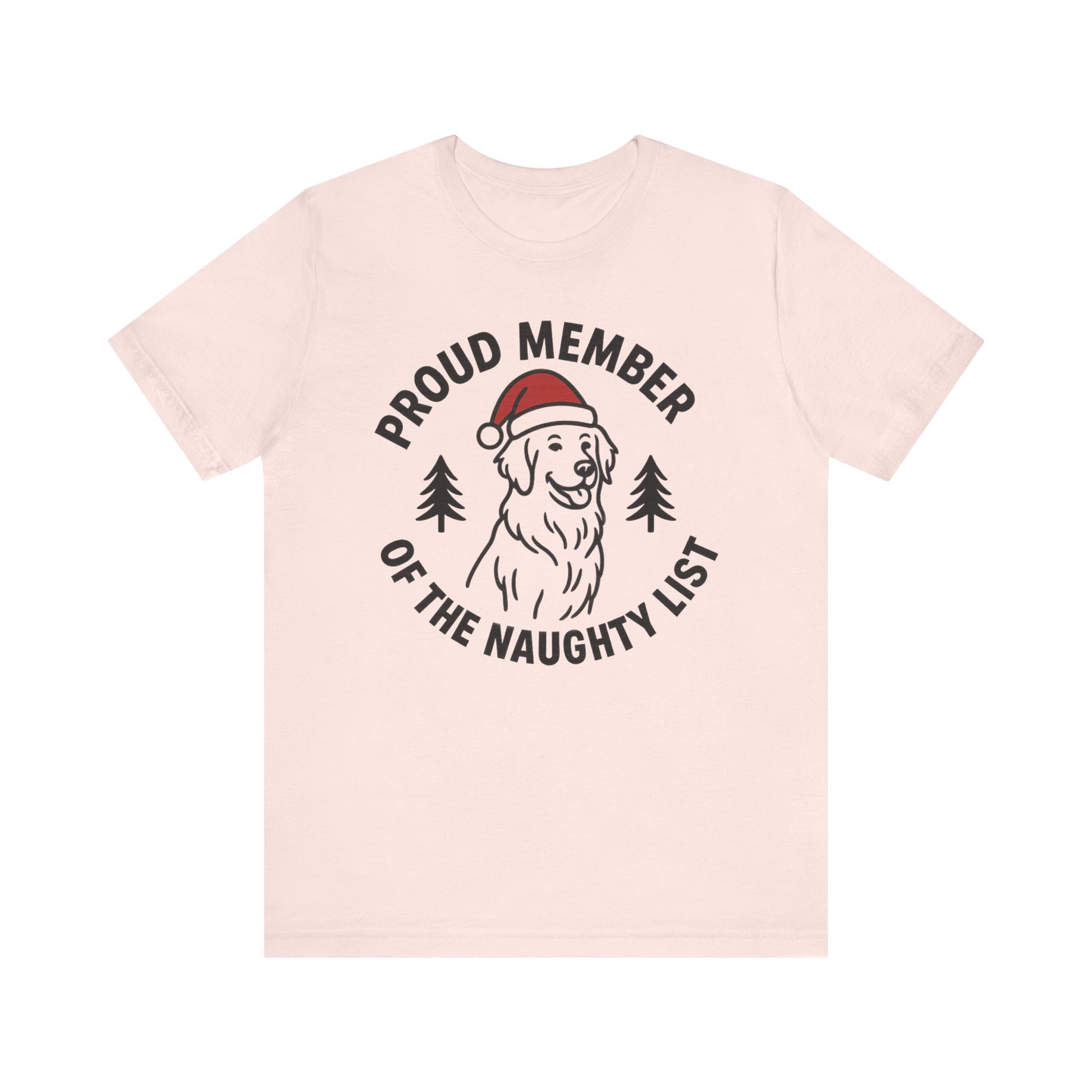 Golden Retriever Naughty List TShirt