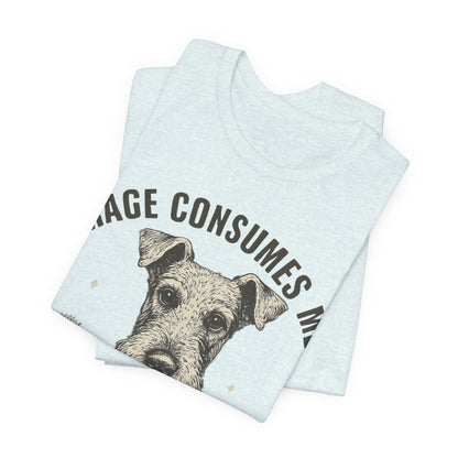 Airedale Terrier Rage Unisex Tshirt