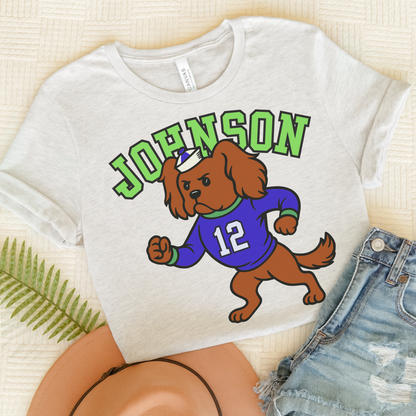 Ruby Cavalier College Mascot TShirt Ash