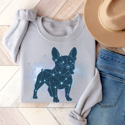 French Bulldog Constellation Sweatshirt Ash