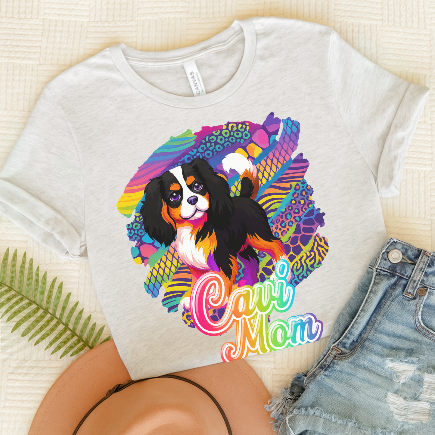 Tricolor Cavalier Retro Neon Tshirt
