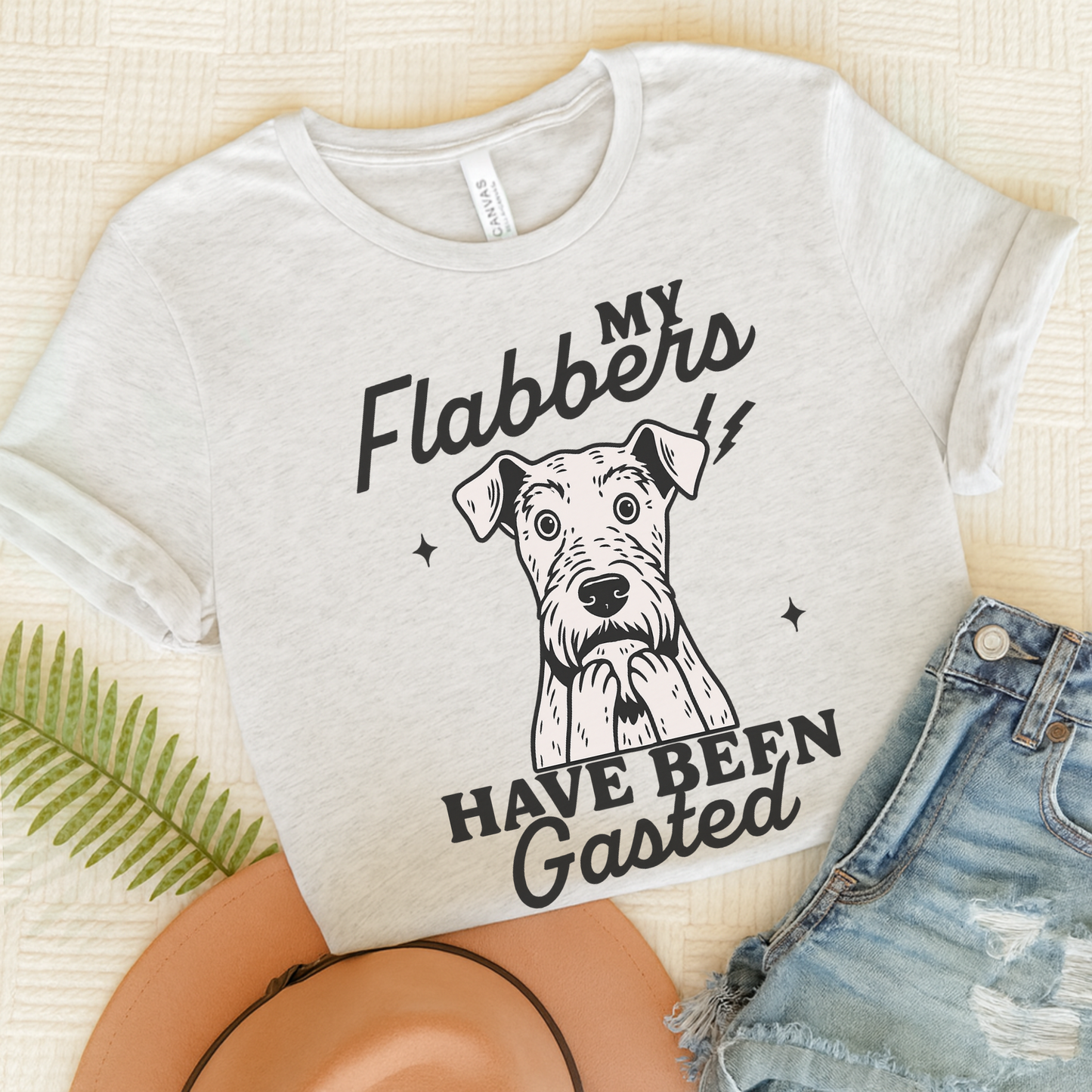 Airedale Terrier Flabbergasted Tshirt Ash