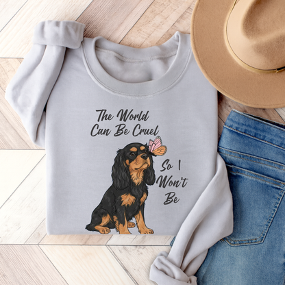 Cruel World Black Tan Cavalier Sweatshirt Ash
