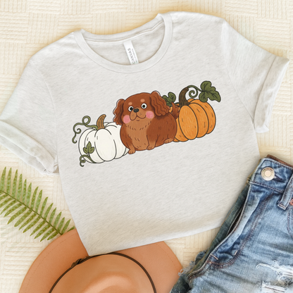 Ruby Cavalier Pupkin Unisex Tshirt Ash