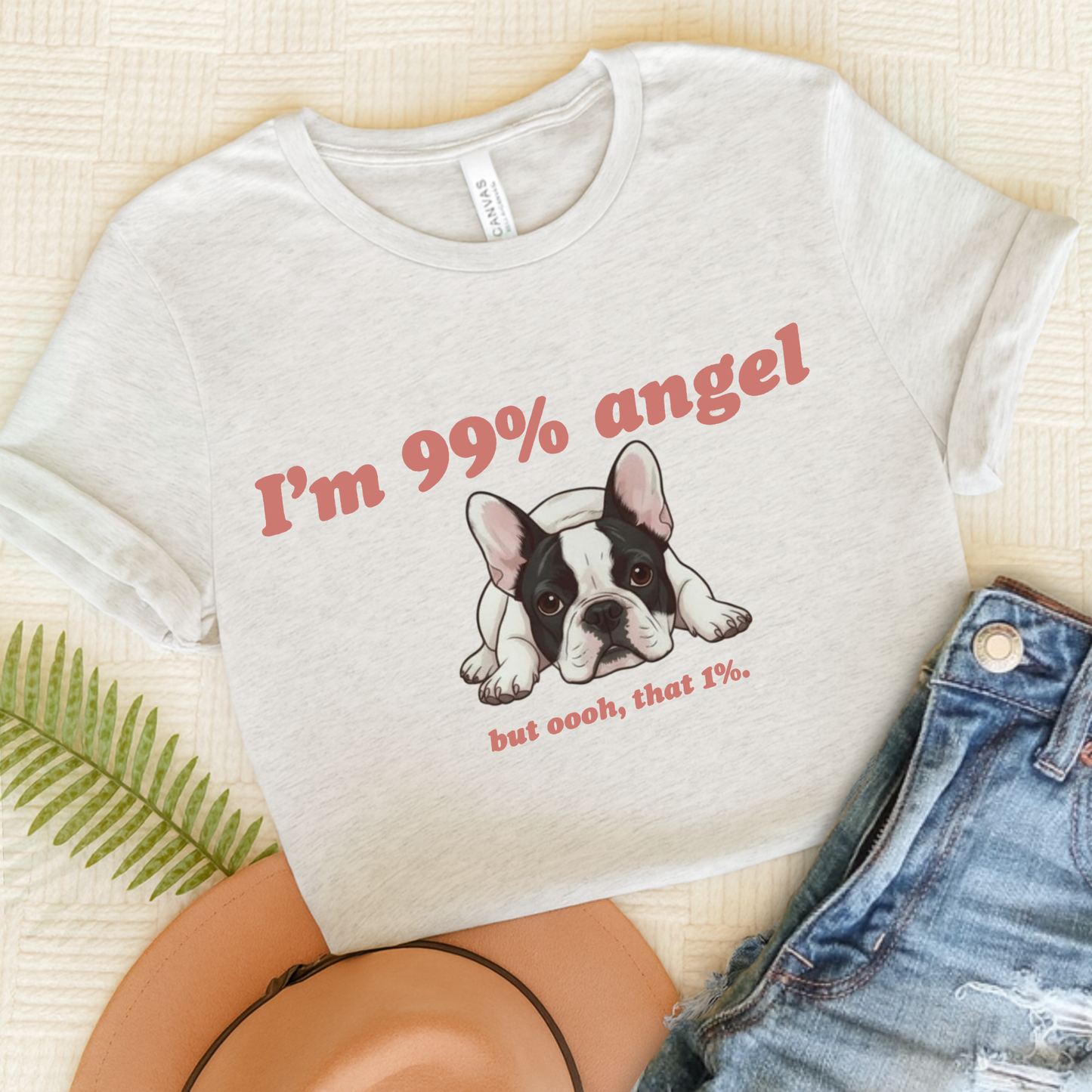 Piebald 99% Angel TShirt Ash