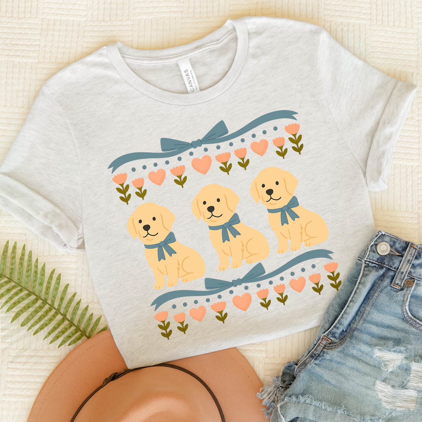Golden Retriever Grandma TShirt Ash