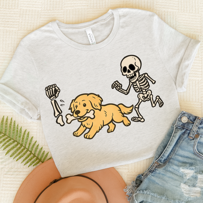 Golden Retriever Grave Robber TShirt Ash