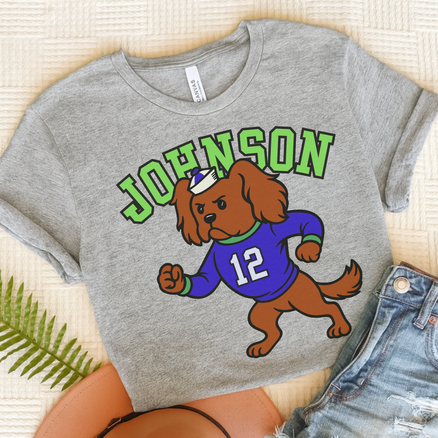 Ruby Cavalier College Mascot TShirt Athletic Heather