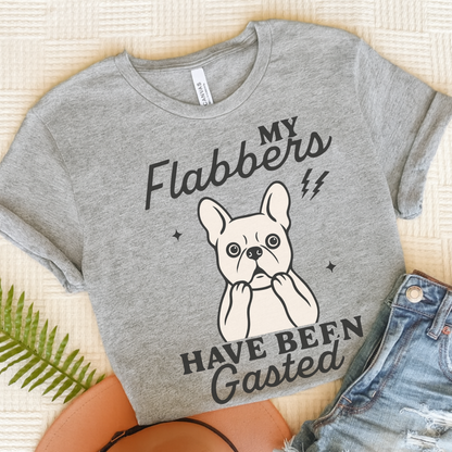 White Frenchie Flabbergasted Tshirt