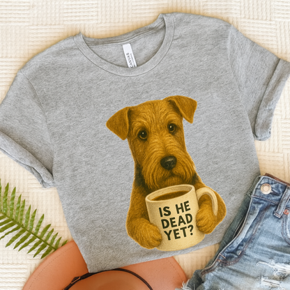 Airedale Terrier Dead Yet TShirt Athletic Heather