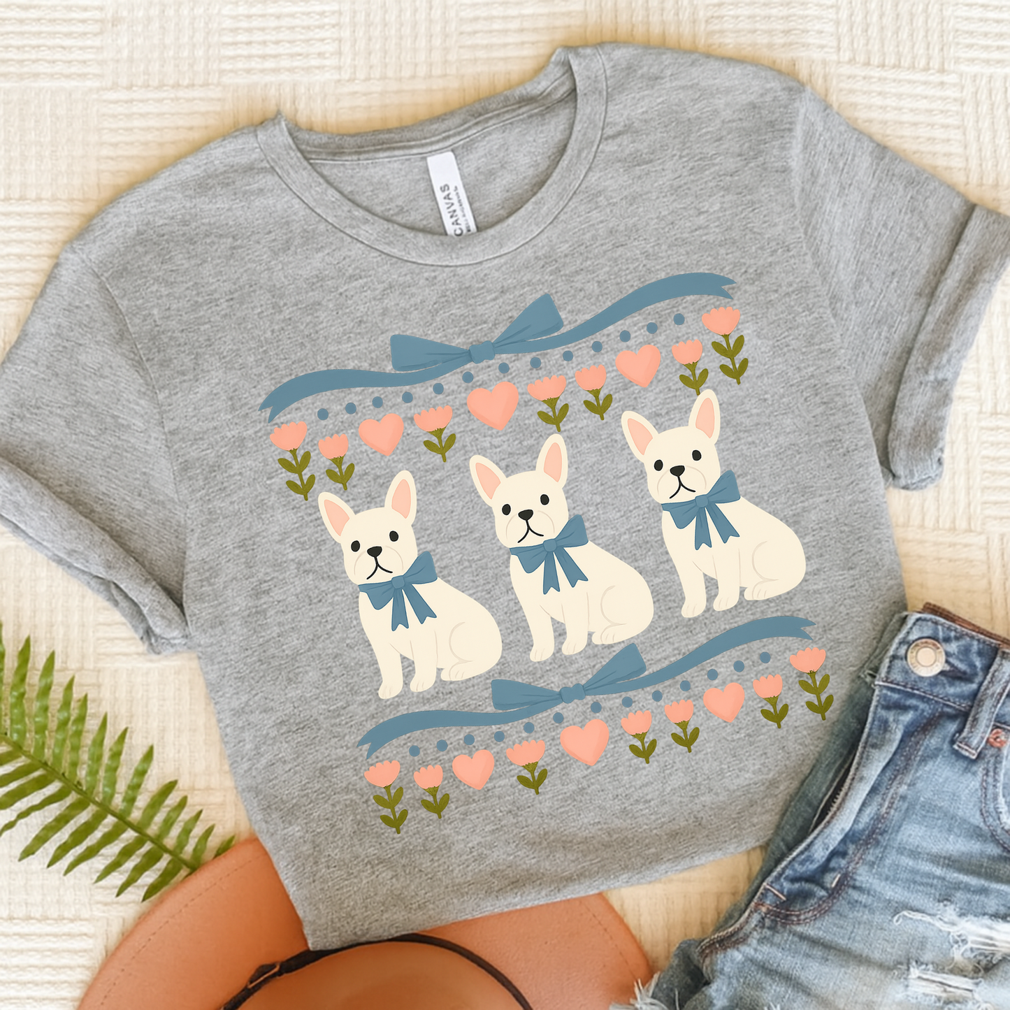 White French Bulldog Grandma TShirt