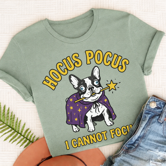French Bulldog Hocus Pocus Unisex TShirt Bay