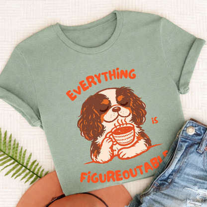 Custom Cavalier Optimistic Problems Unisex TShirt Bay