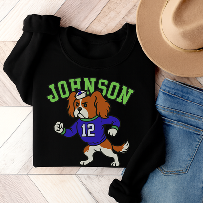 Blenheim Cavalier College Mascot Sweatshirt Black