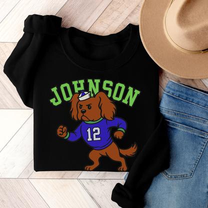 Ruby Cavalier College Mascot Sweatshirt Black