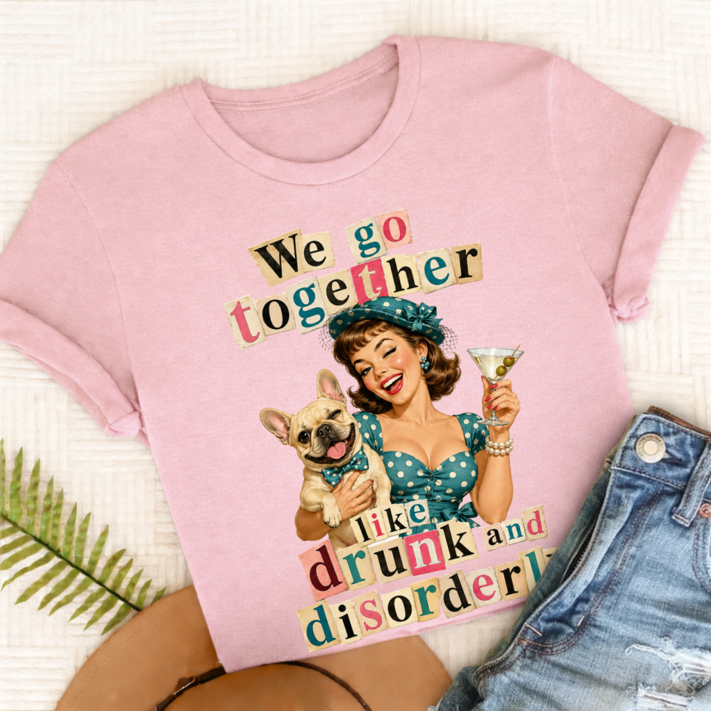 Custom French Drunk Disorderly Unisex TShirt Blossom