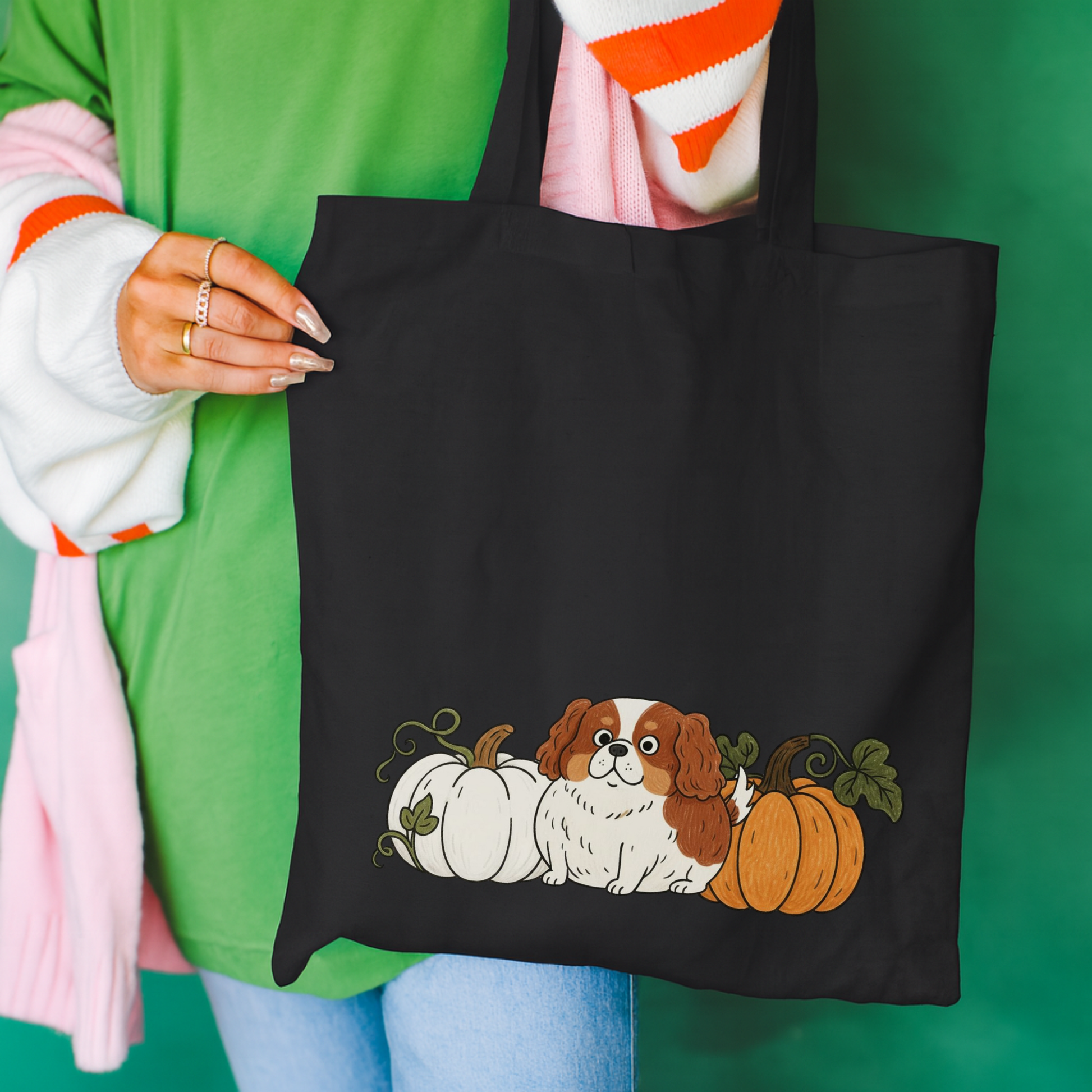 Blenheim Cavalier Pupkin Tote Bag