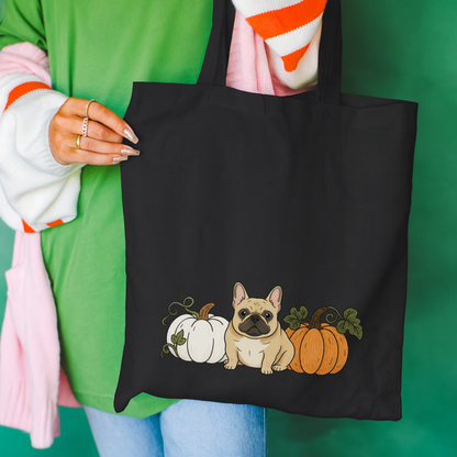 Fawn Frenchie Pupkin Tote Bag