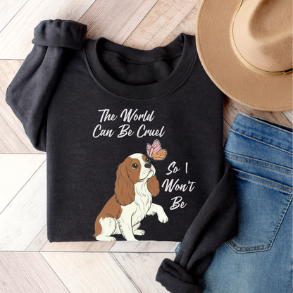 Cruel World Blenheim Cavalier Sweatshirt Dark Heather