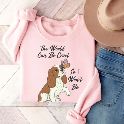 Cruel World Blenheim Cavalier Sweatshirt Light Pink