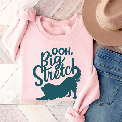 Cavalier King Charles Big Stretch Sweatshirt Light Pink