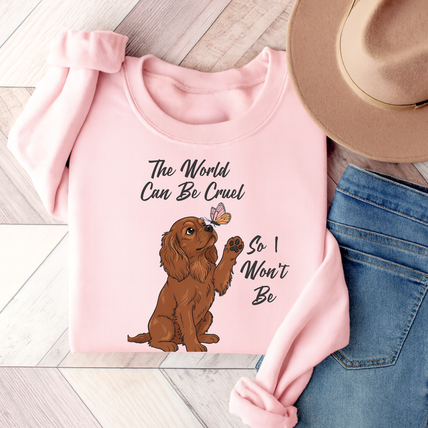 Cruel World Ruby Cavalier Sweatshirt Light Pink
