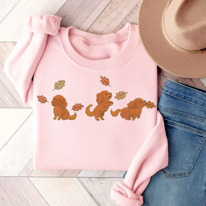 Ruby Cavalier Chasing Leaves Sweatshirt Light Pink