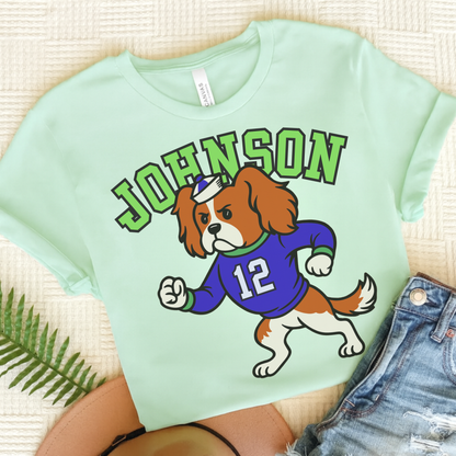 Blenheim Cavalier College Mascot TShirt Heather Mint