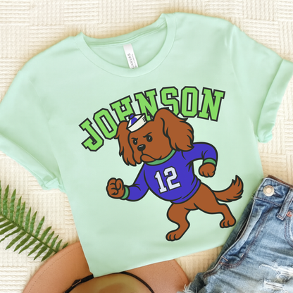 Ruby Cavalier College Mascot TShirt Heather Mint