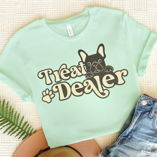 Black French Bulldog Treat Dealer TShirt