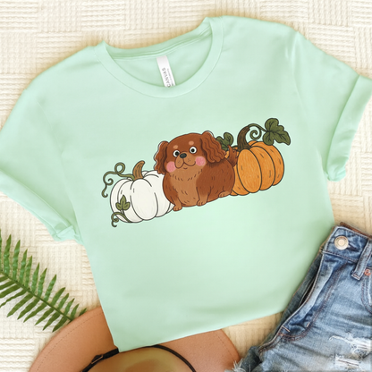 Ruby Cavalier Pupkin Unisex Tshirt Heather Mint