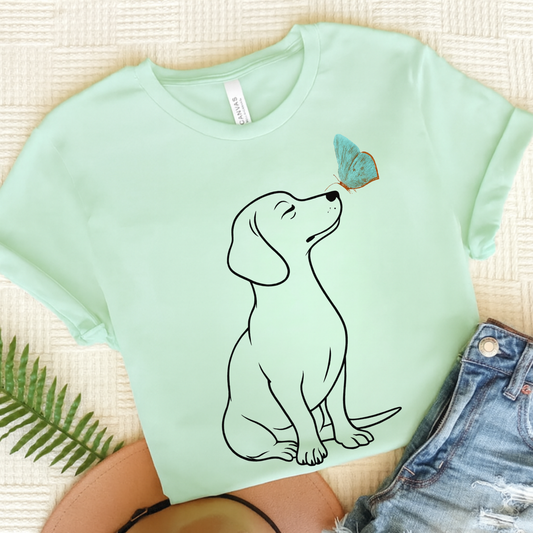Dachshund Butterfly TShirt