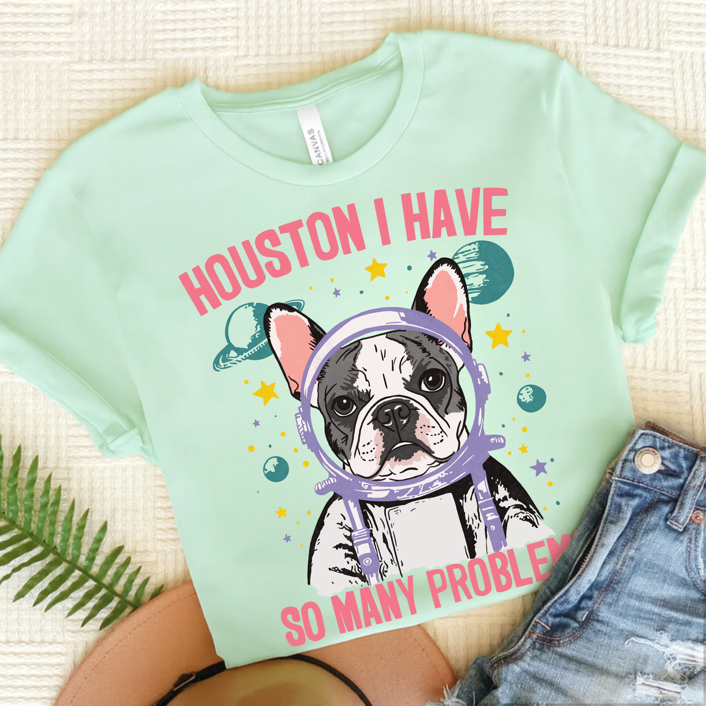 Piebald Houston Space TShirt Heather Mint