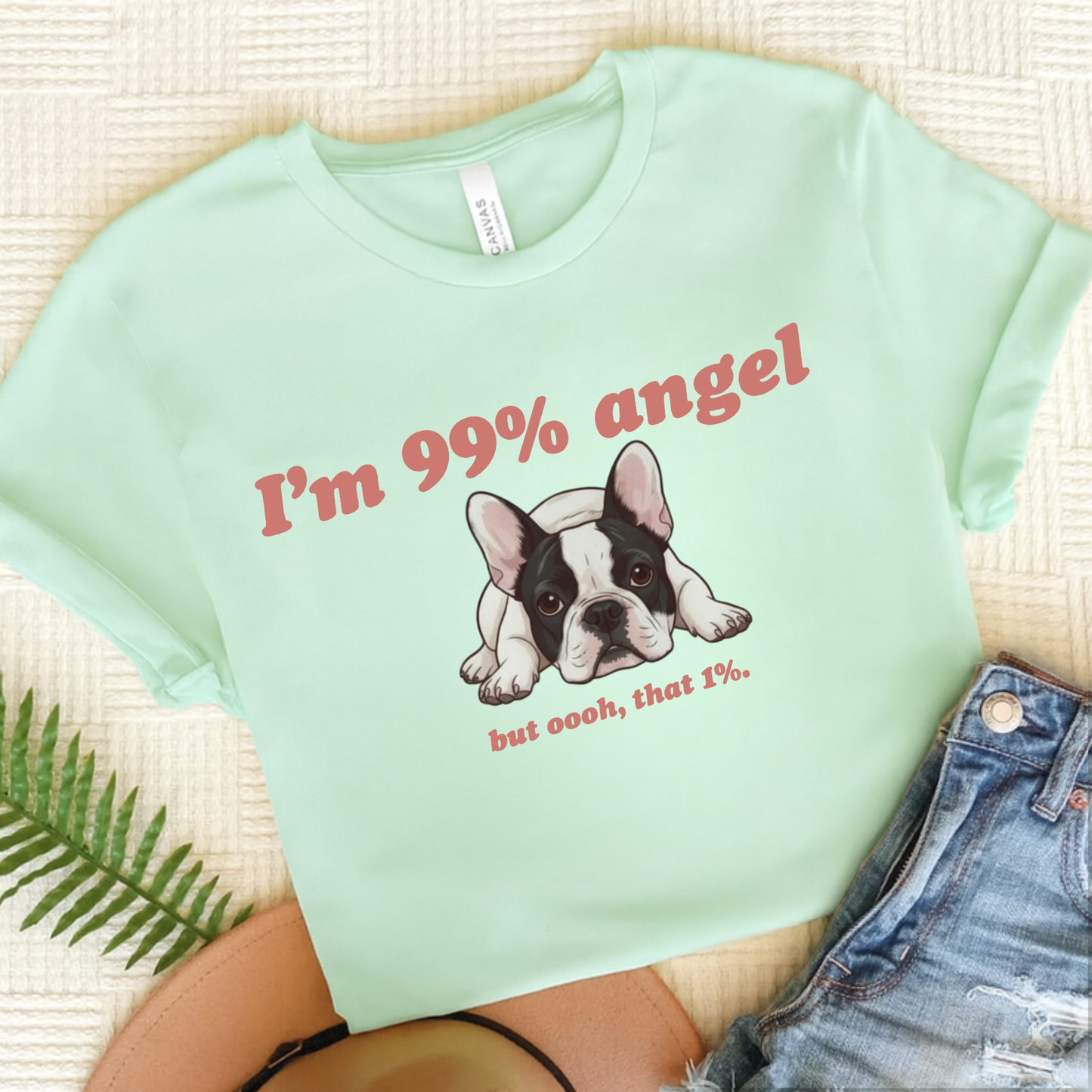 Piebald 99% Angel TShirt Heather Mint