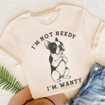 Piebald French Bulldog Wanty TShirt