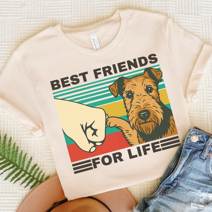 Airedale Terrier Bestie TShirt Natural