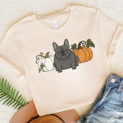 Black Frenchie Pupkin Unisex Tshirt