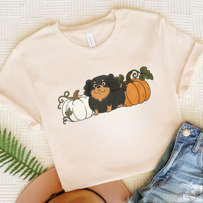 Black Tan Cavalier Pupkin Unisex Tshirt