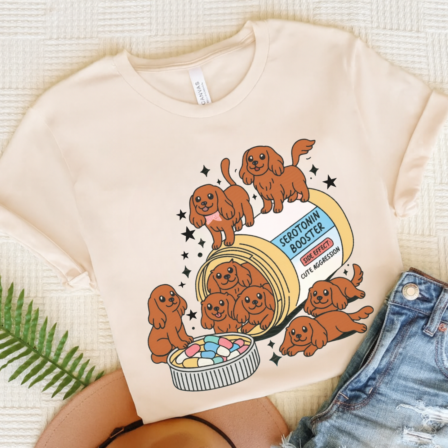 Ruby Cavalier King Charles Serotonin Tee