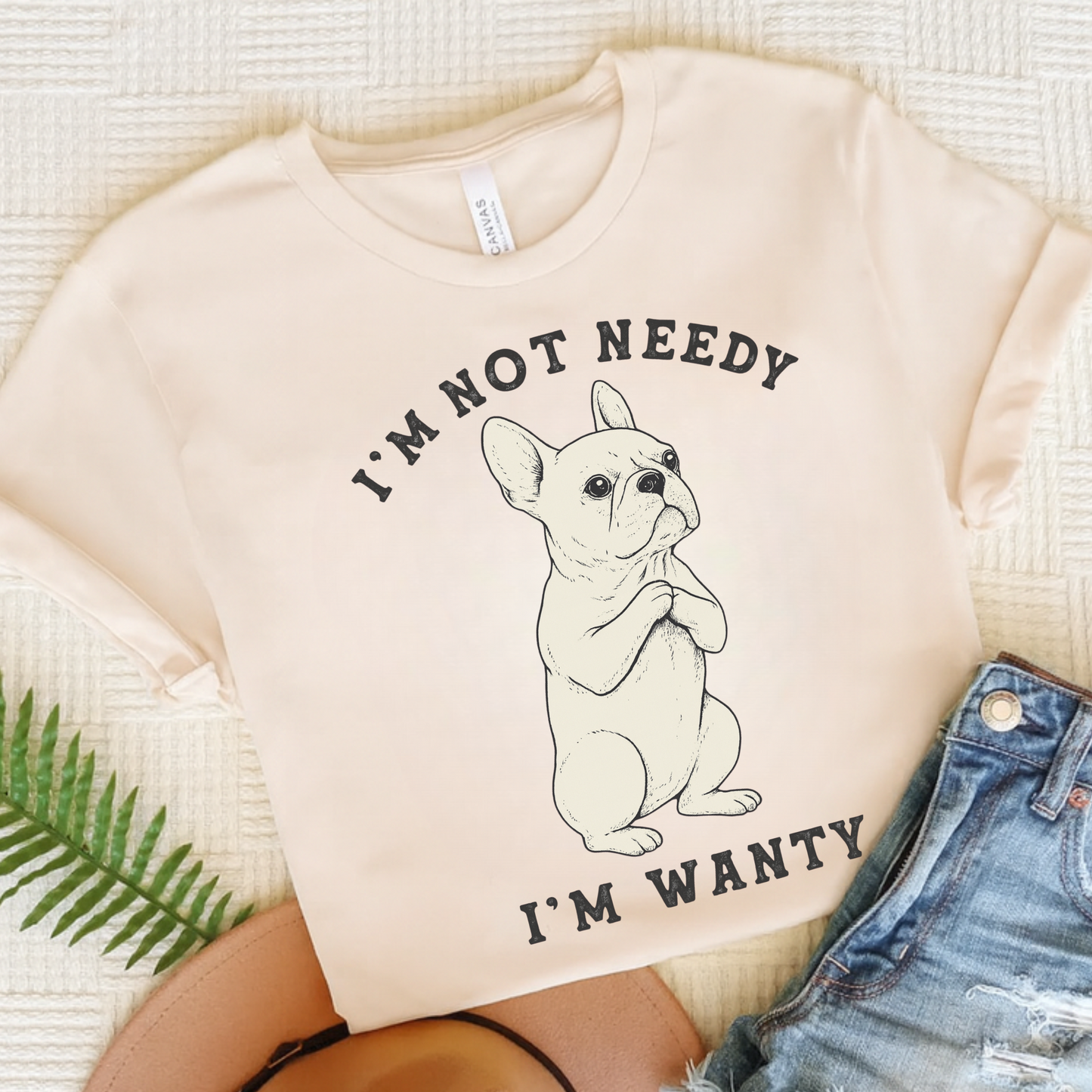 White French Bulldog Wanty TShirt