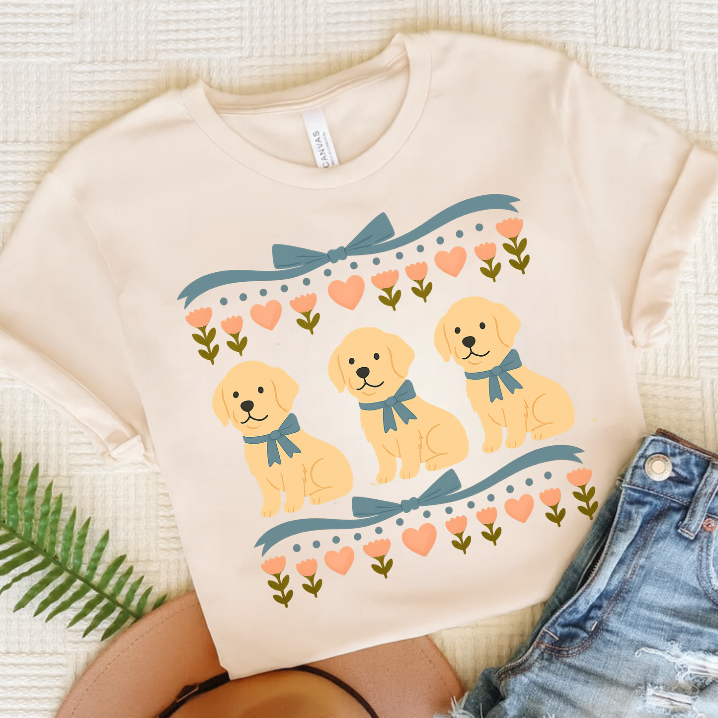 Golden Retriever Grandma TShirt Natural