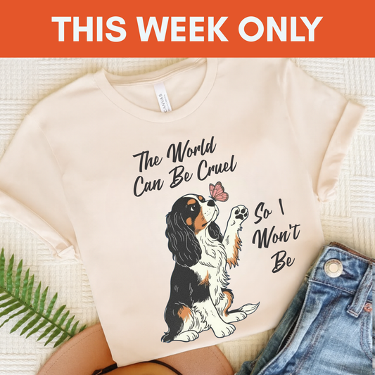 Cruel World Tricolor Cavalier Tshirt Natural