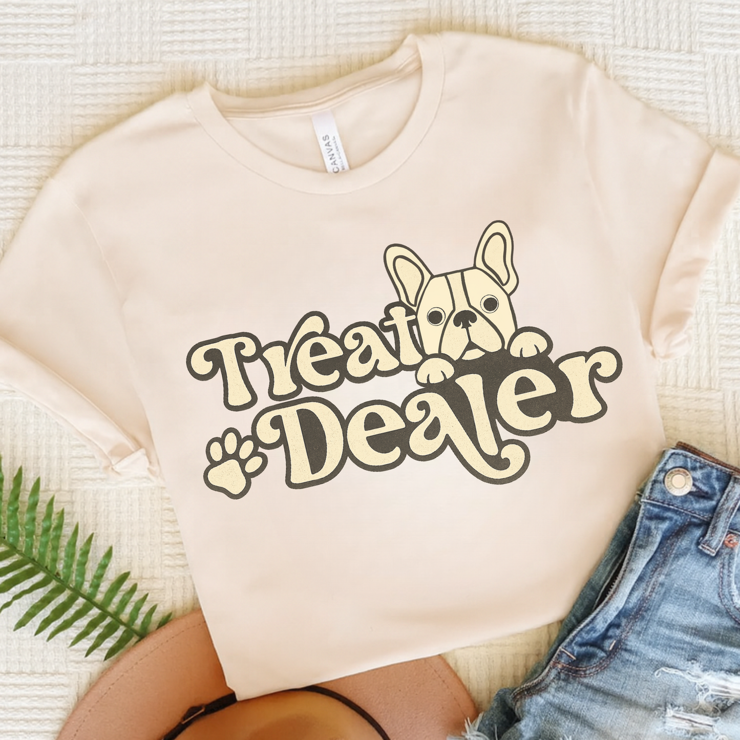 White French Bulldog Treat Dealer TShirt