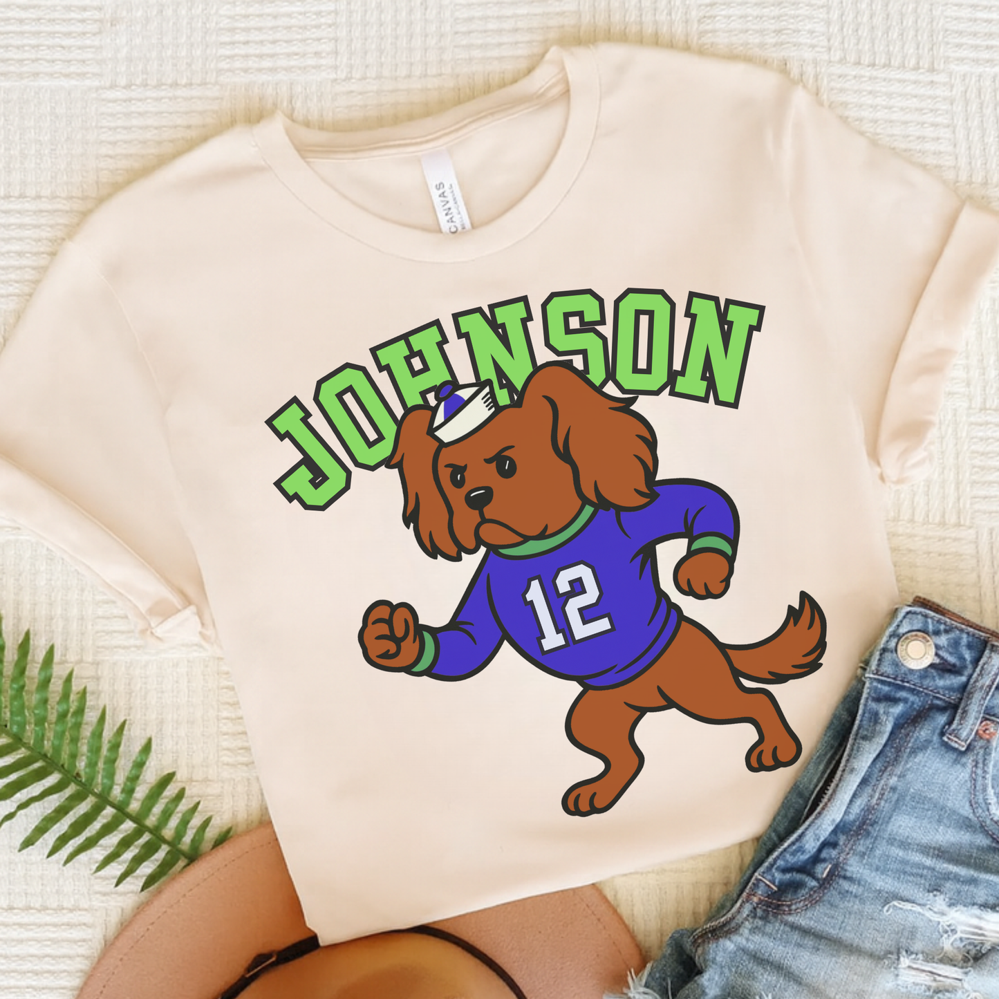 Ruby Cavalier College Mascot TShirt Natural