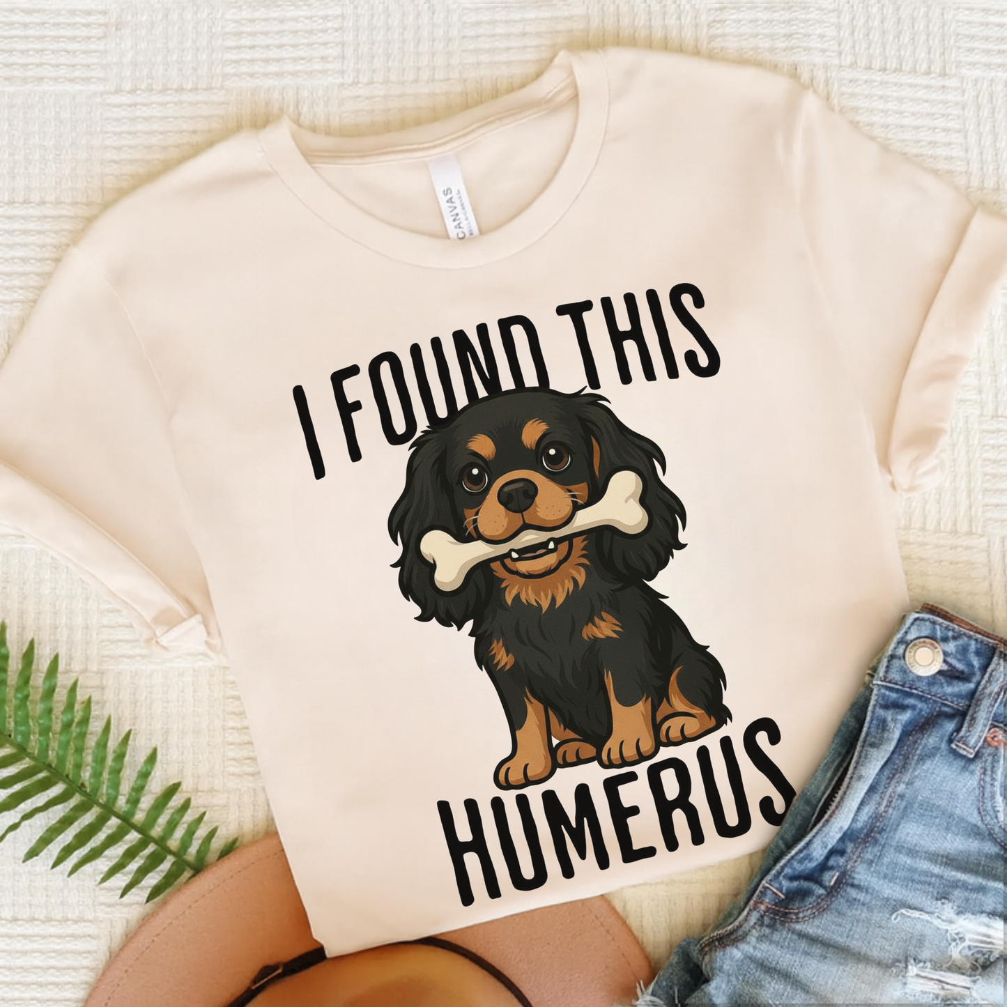 Black Tan Cavalier Humerus Tshirt Natural