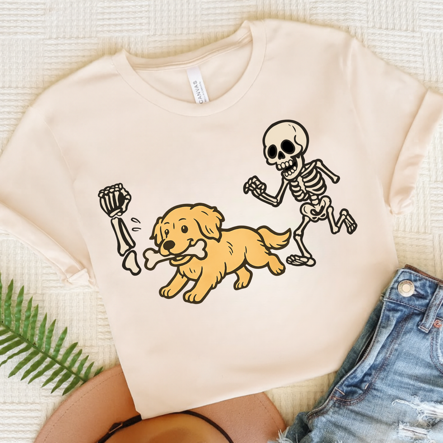 Golden Retriever Grave Robber TShirt Natural